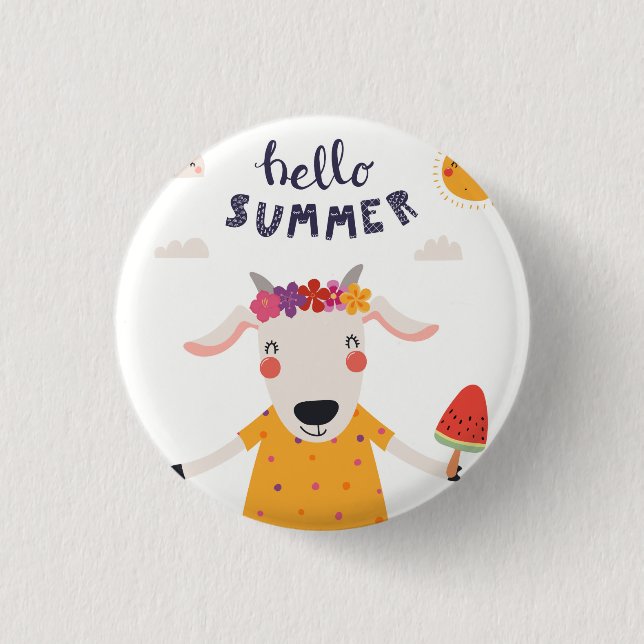 Hello Summer Button (Front)