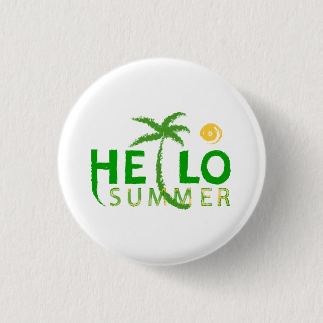Hello Summer Button (Front)