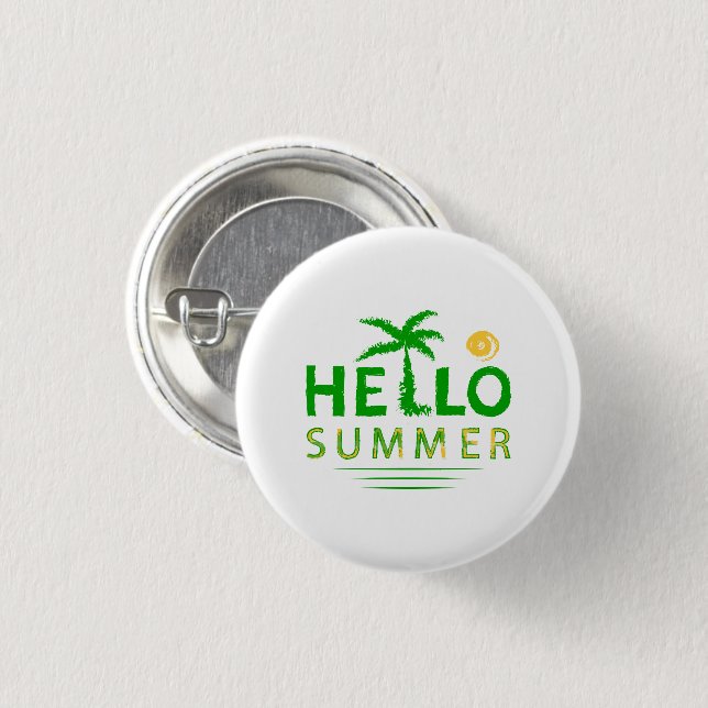 Hello Summer Button (Front & Back)