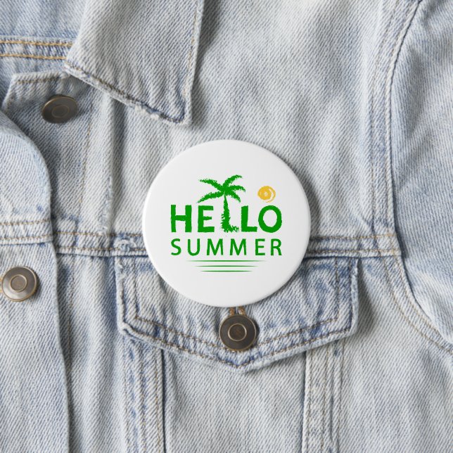 Hello Summer Button (In Situ)