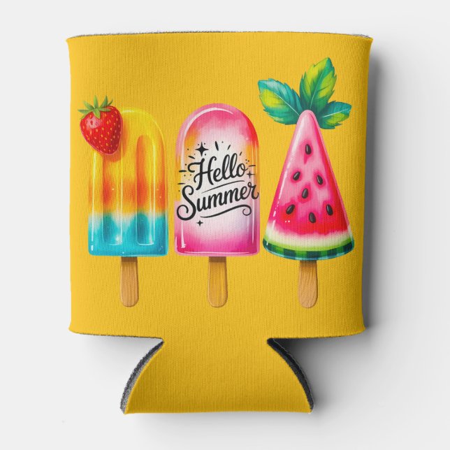 Hello Summer  Can Cooler (Front)