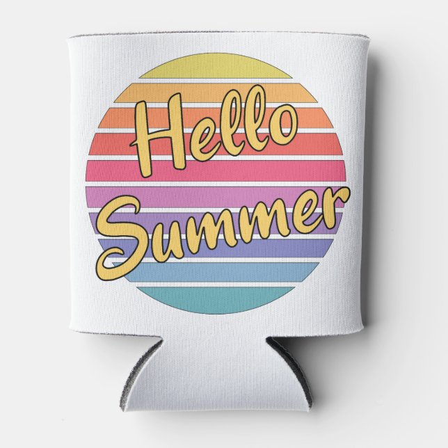 Hello Summer Can Cooler (Front)