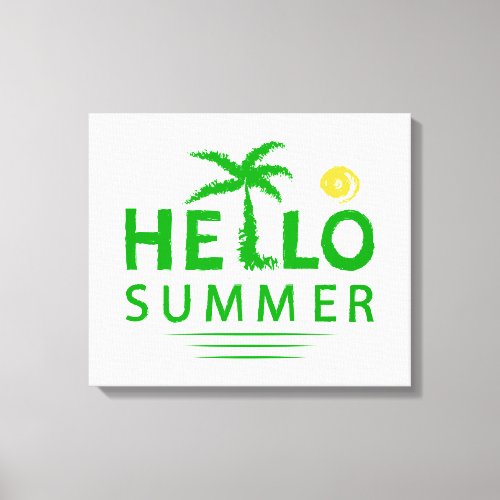 Hello Summer Canvas Print