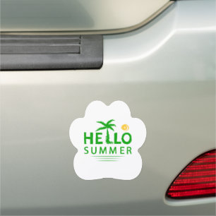 Hello Summer Car Magnet