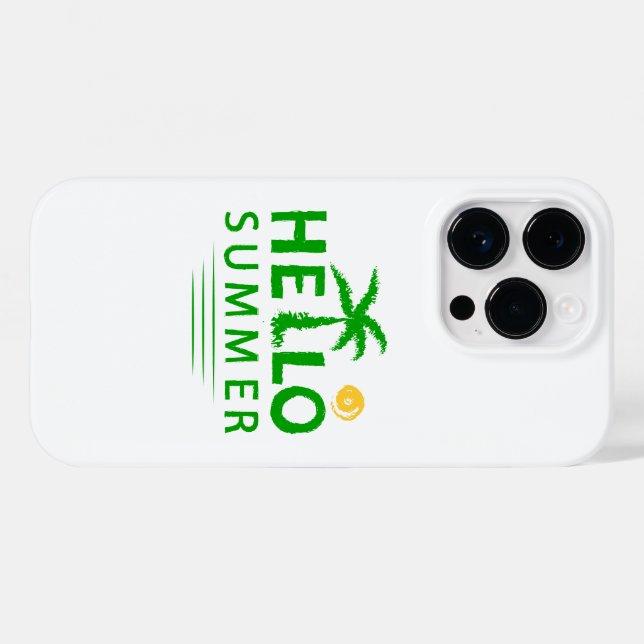 Hello Summer Case-Mate iPhone Case (Back (Horizontal))