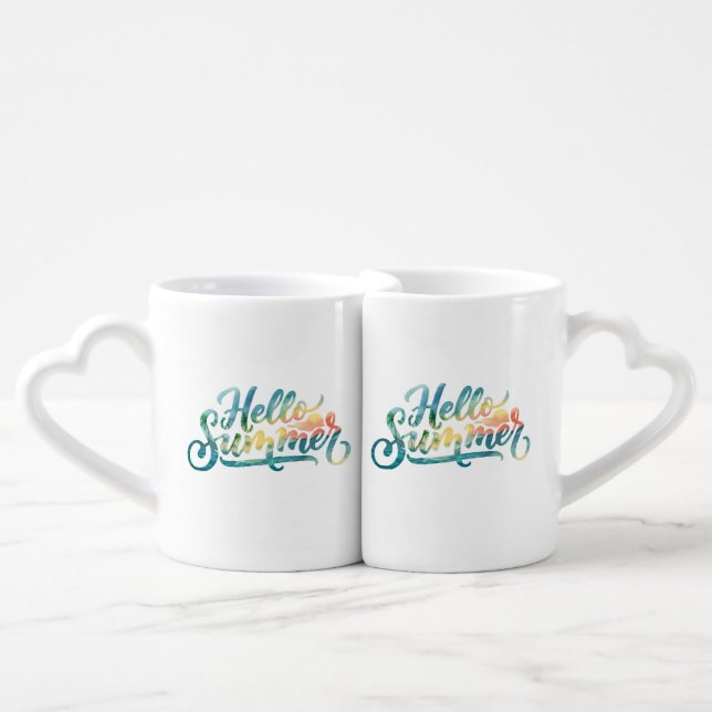 Hello Summer Coffee Mug Set (Front Nesting)