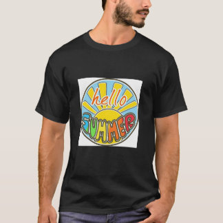 Hello Summer | Colorful Summer Vibes Design T-Shirt