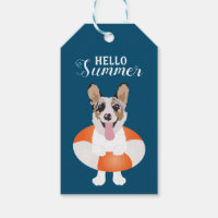 Hello Summer Corgi Beach Dogs