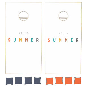 hello summer Cornhole Set modern