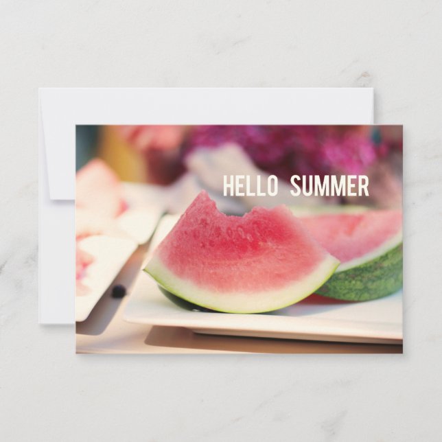 Hello Summer // Customizable Party Invitation (Front)