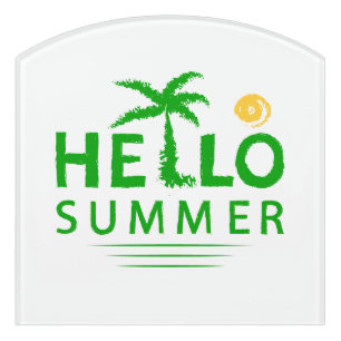 Hello Summer Door Sign