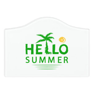 Hello Summer Door Sign