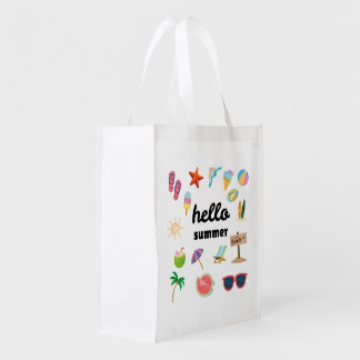 Hello Summer – Eco-Friendly Reusable Grocery Bag