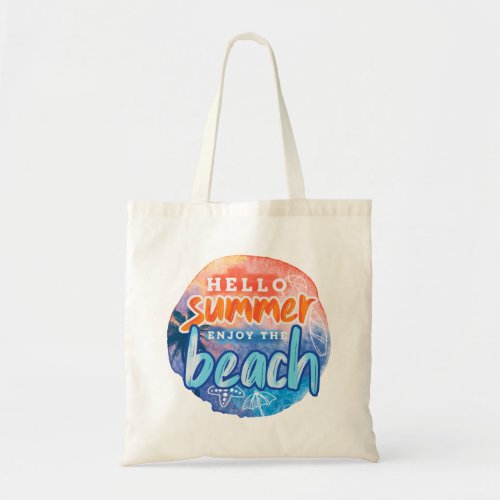Hello Summer Enjoy The Beach Tote Bag