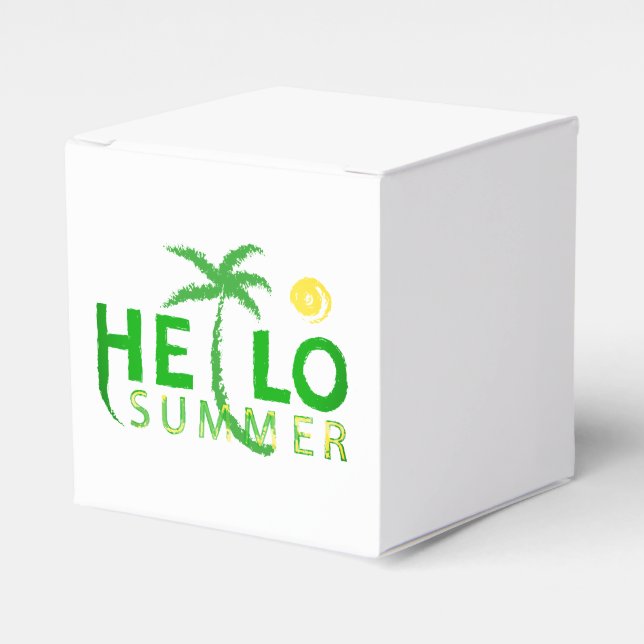 Hello Summer Favor Boxes (Front Side)