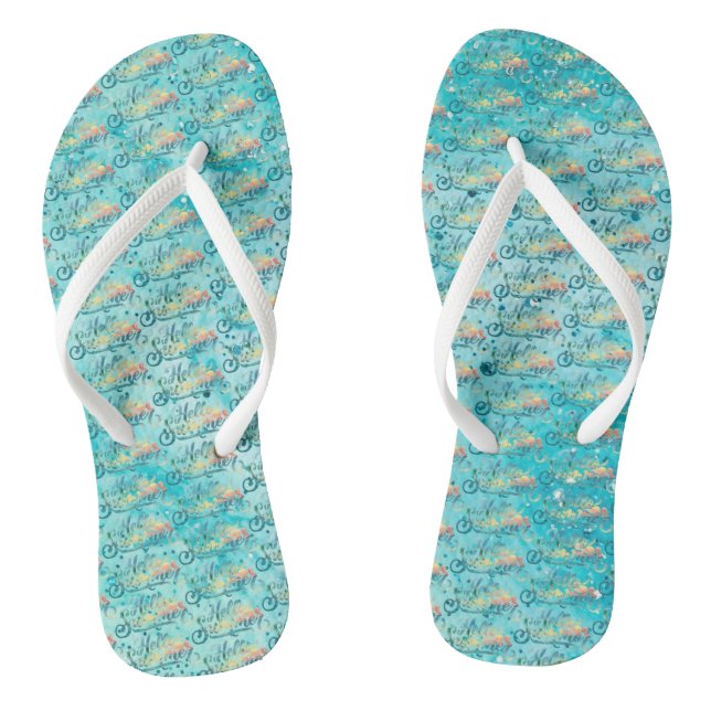 Hello Summer Flip Flops (Footbed)