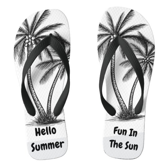 Hello Summer Flip Flops | Zazzle.com