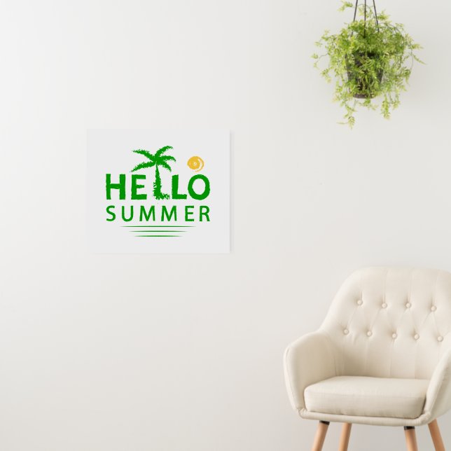 Hello Summer Foam Board (In Situ (Wall))