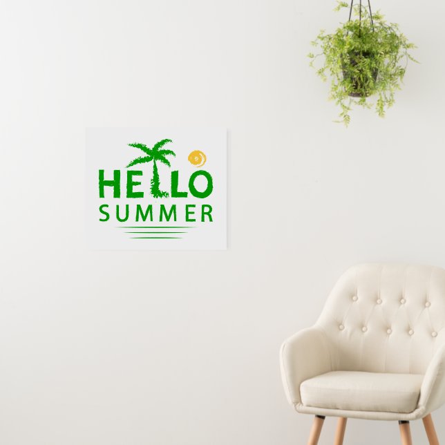Hello Summer Foam Board (In Situ (Wall))