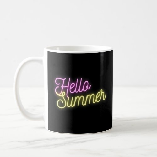 Hello Summer Fun Time Vacation Beach 3  Coffee Mug