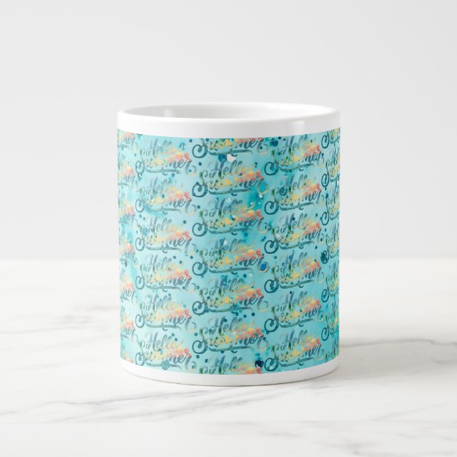 Hello Summer Giant Coffee Mug (Front)