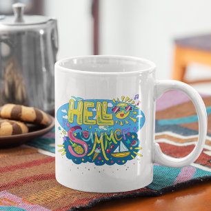 Hello Summer Giant Coffee Mug