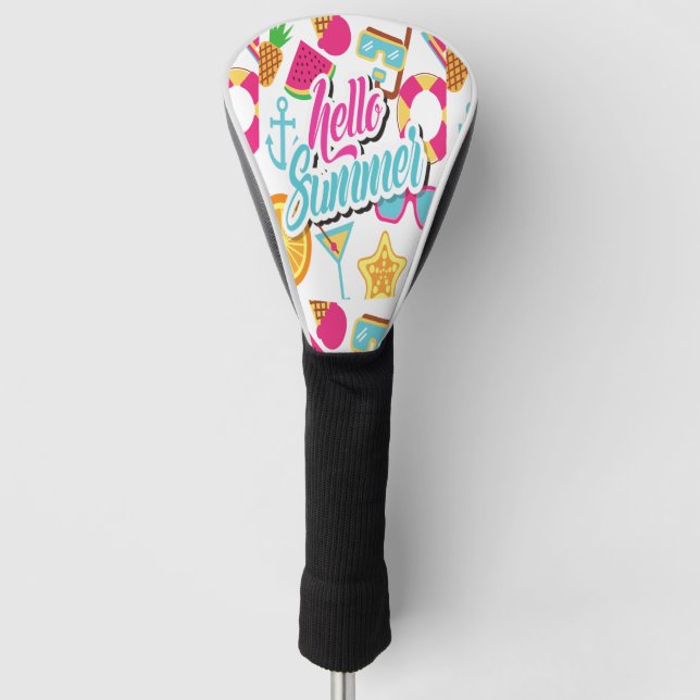 Hello Summer  Golf Head Cover (Front)