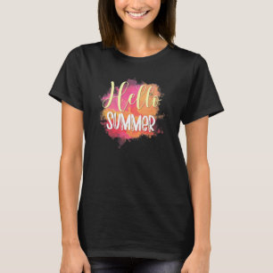 Hello Summer Happy Last Day Of School Teacher Stu T-Shirt
