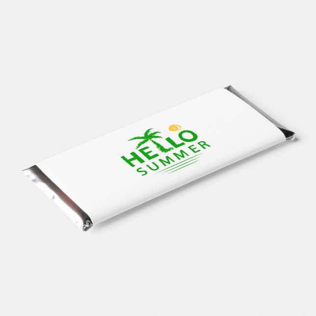 Hello Summer Hershey Bar Favors (Angled)