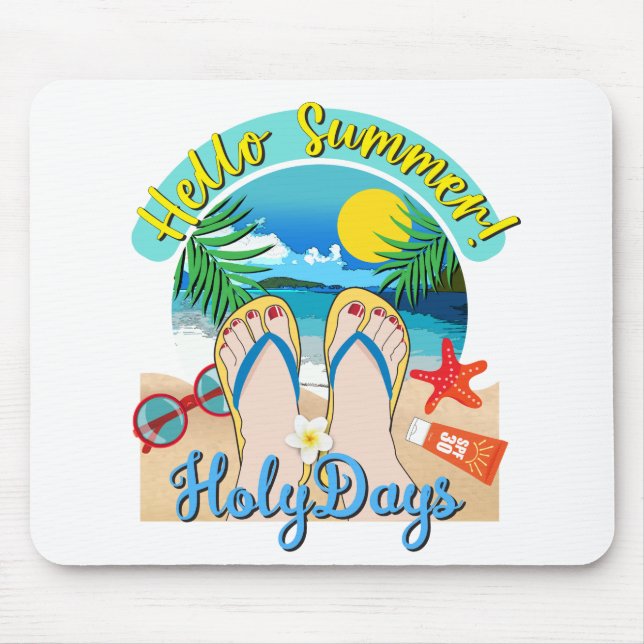 Hello Summer - HolyDays Mouse Pad (Front)