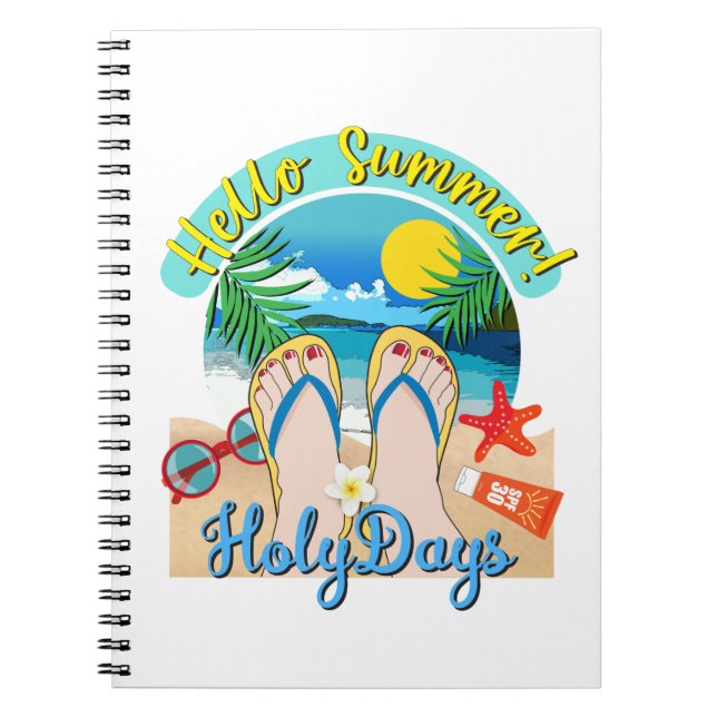 Hello Summer - HolyDays  Notebook (Front)