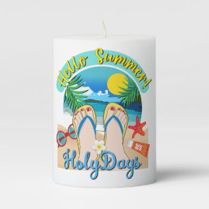 Hello Summer - HolyDays Pillar Candle