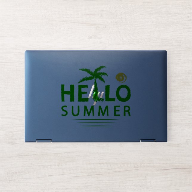 Hello Summer HP Laptop Skin (Front)