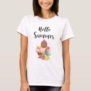 Hello Summer Ice Cream Delights T-Shirt