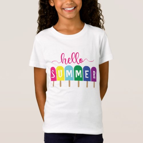 Hello Summer ice pop T_Shirt
