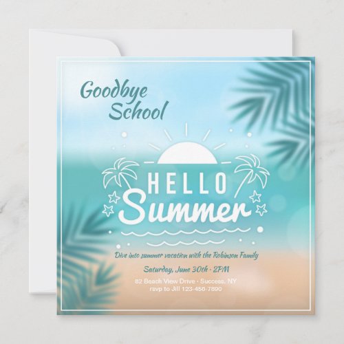 Hello Summer Invitation