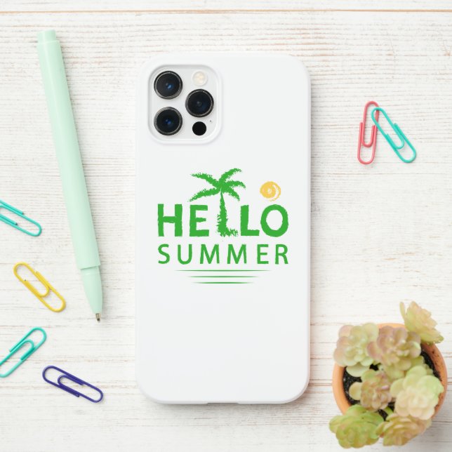 Hello Summer iPhone Case (On Desk)