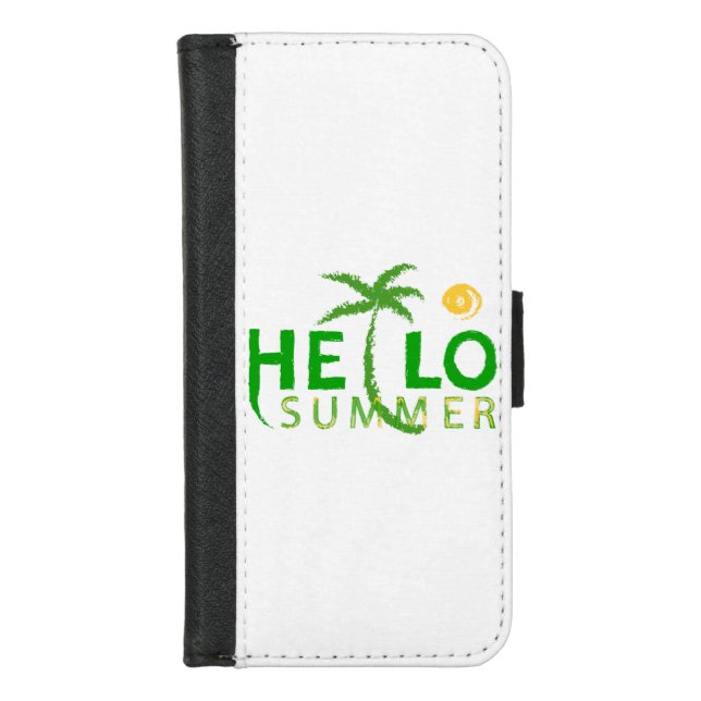 Hello Summer iPhone Wallet Case (Front)