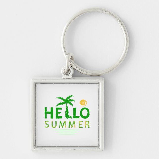 Hello Summer Keychain (Front)