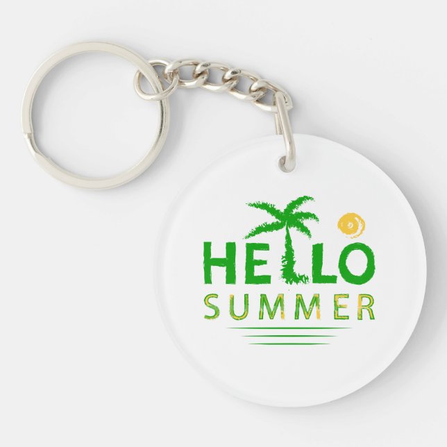 Hello Summer Keychain (Front)