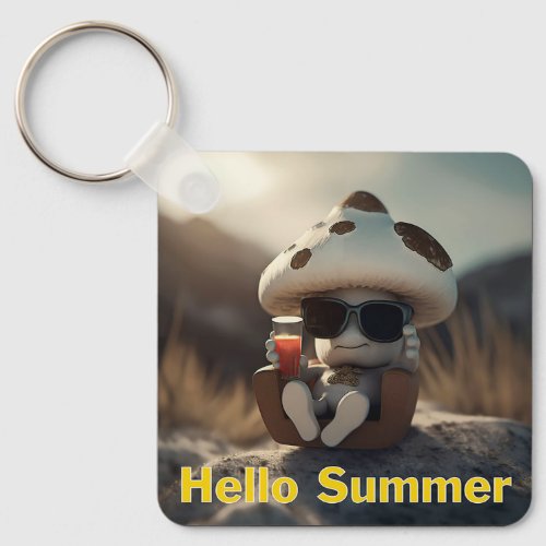 Hello Summer Keychain