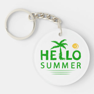 Hello Summer Keychain