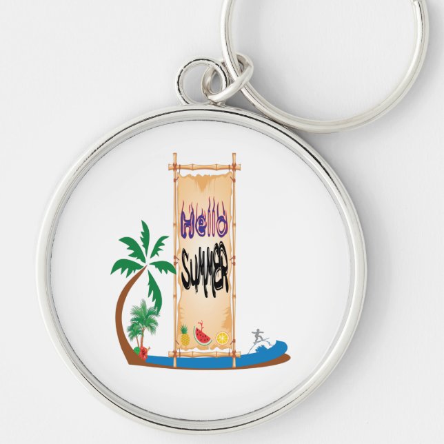 Hello Summer Keychain (Front)