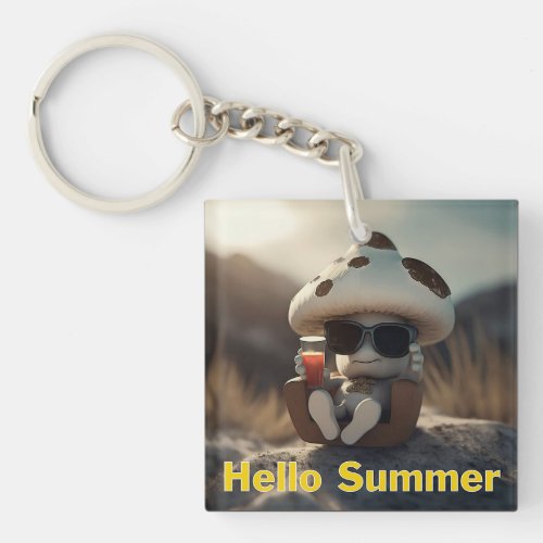 Hello Summer Keychain