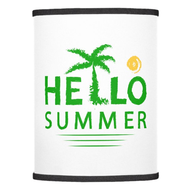 Hello Summer Lamp Shade (Front)