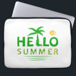 Hello Summer Laptop Sleeve<br><div class="desc">Hello Summer,  it's a design that welcomes happy summer and enjoying in the sun, </div>