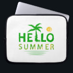 Hello Summer Laptop Sleeve<br><div class="desc">Hello Summer,  it's a design that welcomes happy summer and enjoying in the sun, </div>