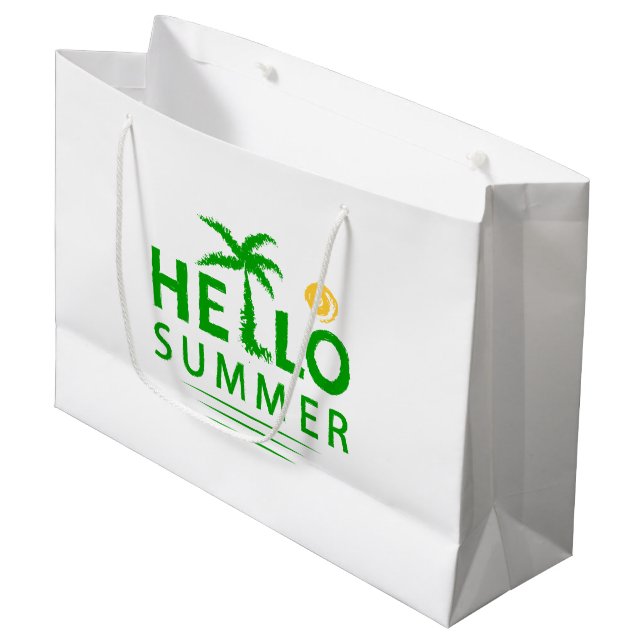 Hello Summer Large Gift Bag (Front Angled)