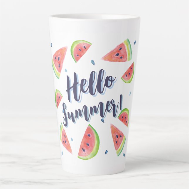 Hello Summer Latte Mug (Front)