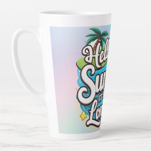 Hello Summer  Latte Mug